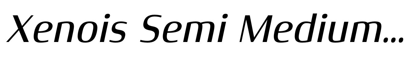 Xenois Semi Medium Italic